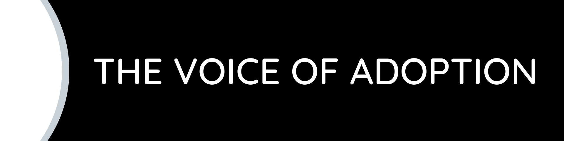 A black and white image of the words " voice of art ".